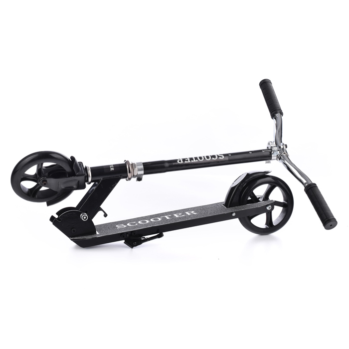 Самокат U038457Y 2-х кол., черный, PU/ 145 мм,ABEC 7, в коробке