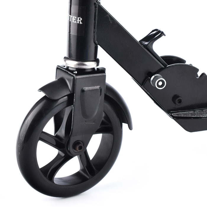 Самокат U038457Y 2-х кол., черный, PU/ 145 мм,ABEC 7, в коробке