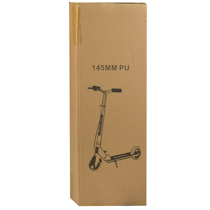 Самокат U038457Y 2-х кол., черный, PU/ 145 мм,ABEC 7, в коробке
