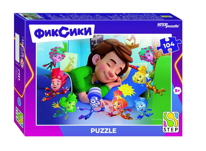 Пазлы 104 "Фиксики. Новый сезон" (Аэроплан)