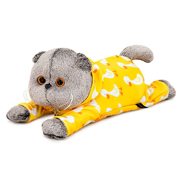 Кот Басик в комбинезоне с принтом "Гусик" (лежачий) Кот Басик в комбинезоне с принтом "Гусик" (лежачий)