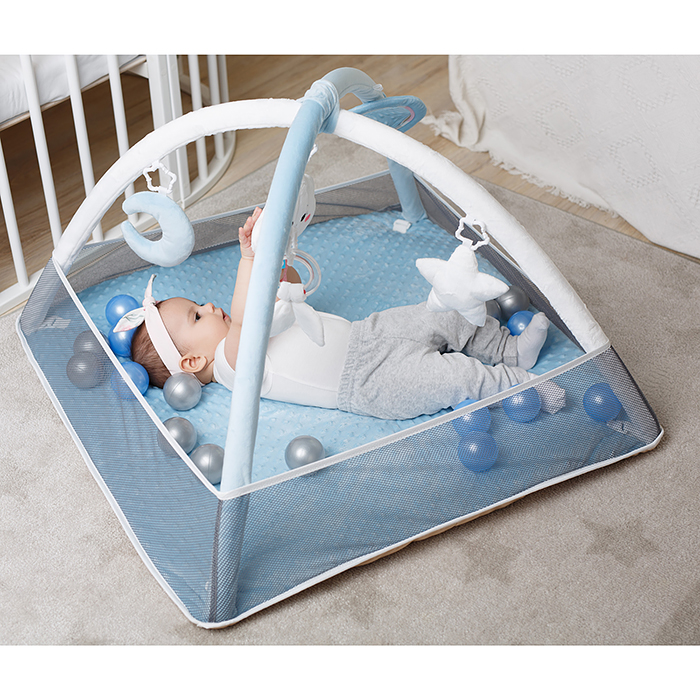 Игрушка мягконабивная коврик с дугами (с сеткой и шариками "Облачко")