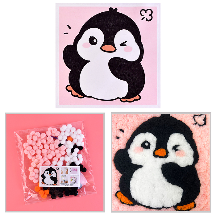 Набор творческая мастерская 00-6802 "Пингвиненок" 22*22 см.