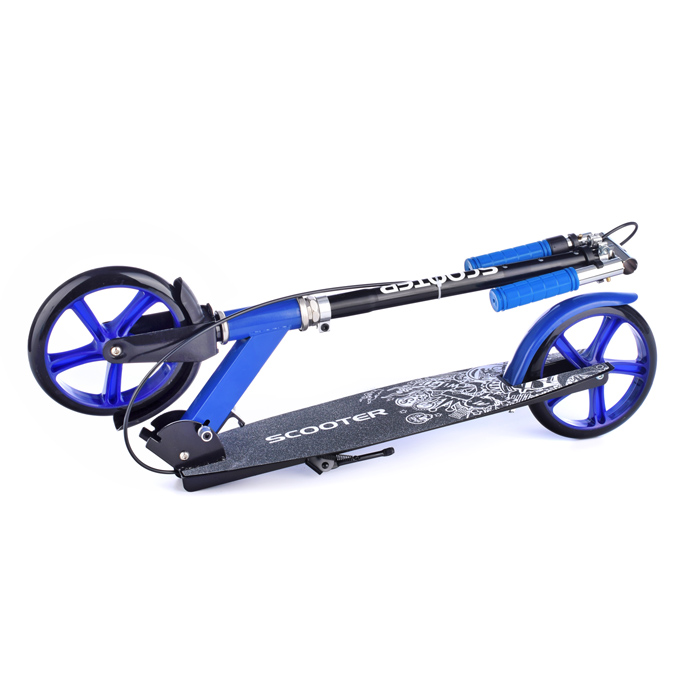 Самокат U038455Y 2-х кол., синий, PU/ 200 мм, ABEC 7, в коробке