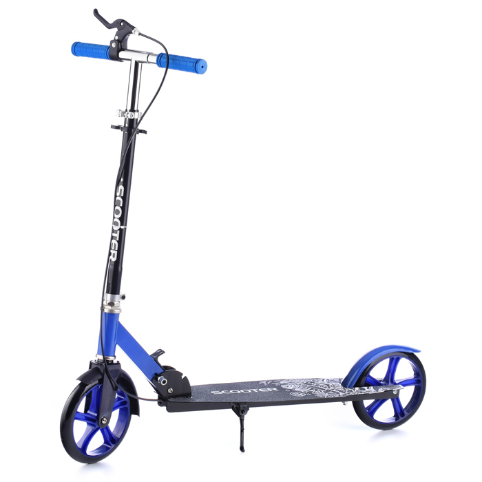 Самокат U038455Y 2-х кол., синий, PU/ 200 мм, ABEC 7, в коробке