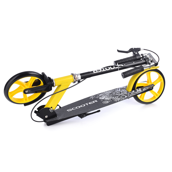 Самокат U038455Y 2-х кол., желтый, PU/ 200 мм, ABEC 7, в коробке