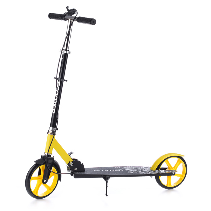 Самокат U038455Y 2-х кол., желтый, PU/ 200 мм, ABEC 7, в коробке