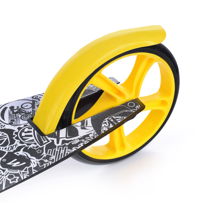 Самокат U038455Y 2-х кол., желтый, PU/ 200 мм, ABEC 7, в коробке