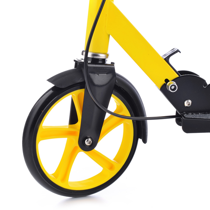 Самокат U038455Y 2-х кол., желтый, PU/ 200 мм, ABEC 7, в коробке