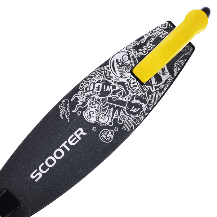Самокат U038455Y 2-х кол., желтый, PU/ 200 мм, ABEC 7, в коробке