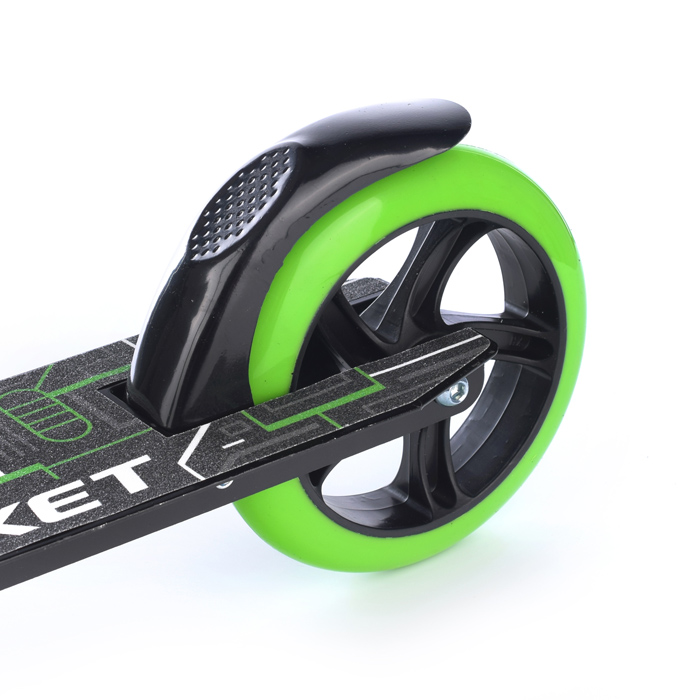 Самокат 2-х колесный ROCKET,колеса PU/ 145 мм,ABEC 7, зеленый