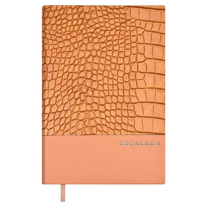 Ежедневник недатированный Escalada, А5, 160 л., Кроко бежевый 
