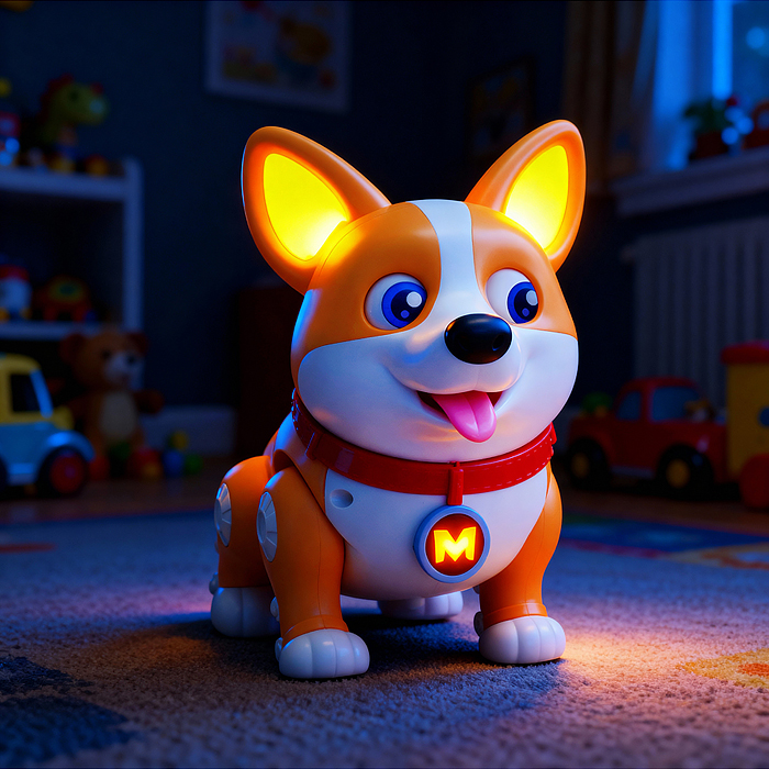 Собака 333-8 "Ричи" на батарейках, в коробке