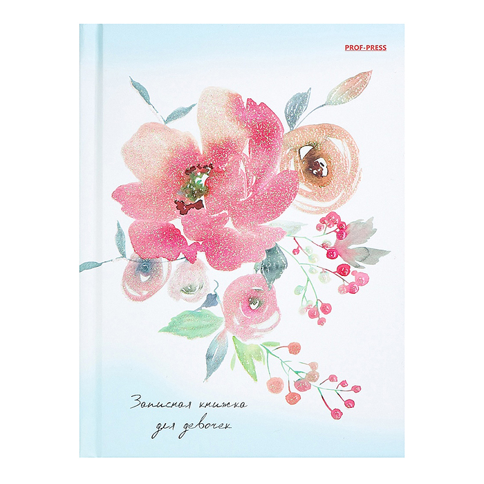 Записная книжка для девочек А6 80л. "Весенний букет-1"