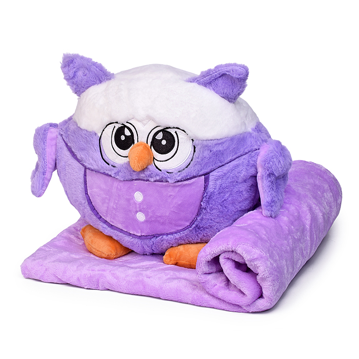 Мягкая игрушка "Сова" М1563 с пледом (110х150) Мягкая игрушка "Сова" М1563 с пледом (110х150)