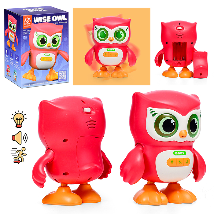 Интерактивная игрушка S-004A "Сова" в коробке