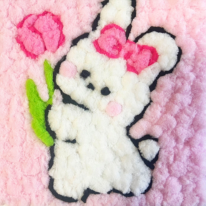 Набор творческая мастерская 00-6796 "Зайка с тюльпаном" 22*22 см