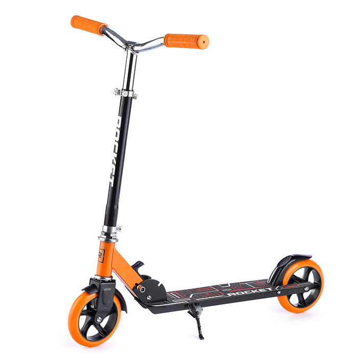 Самокат 2-х колесный ROCKET,колеса PU/ 145 мм,ABEC 7, оранжевый