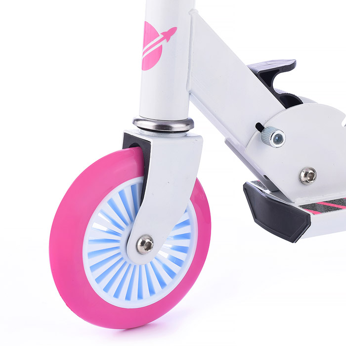 Самокат 2-х колесный ROCKET,колеса PU/ 125 мм,ABEC 7, розовый