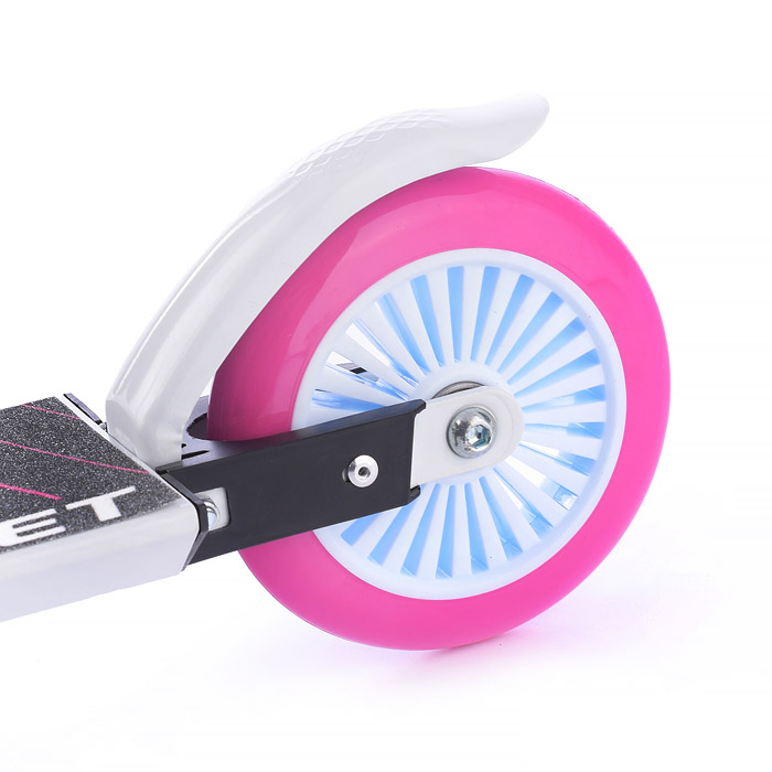 Самокат 2-х колесный ROCKET,колеса PU/ 125 мм,ABEC 7, розовый