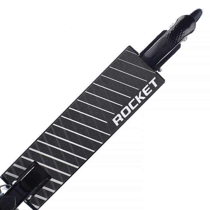 Самокат 2-х колесный ROCKET,колеса PU/ 125 мм,ABEC 7, черный