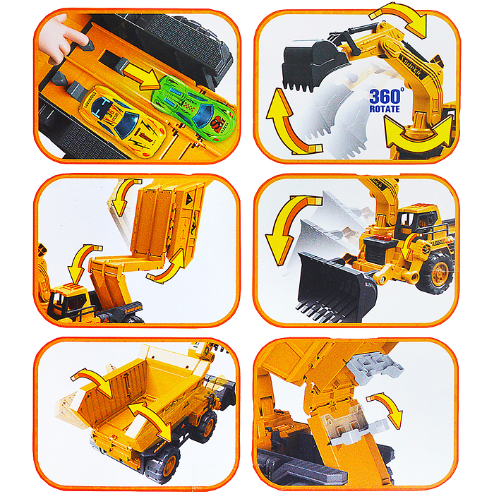 Фото к товару Машина-Катапульта 660-S98 "Экскаватор/Грейдер" в коробке Машина-Катапульта 660-S98 "Экскаватор/Грейдер" в коробке