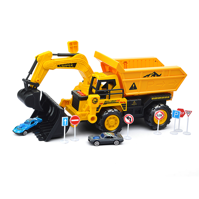 Фото к товару Машина-Катапульта 660-S98 "Экскаватор/Грейдер" в коробке Машина-Катапульта 660-S98 "Экскаватор/Грейдер" в коробке