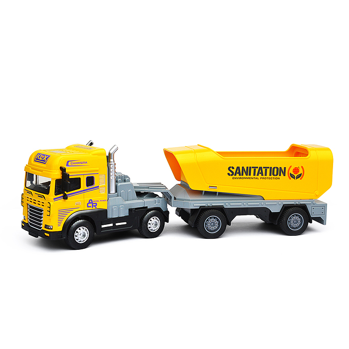 Машина KLX800-269 "Трейлер с прицепом" (свет, звук) в коробке