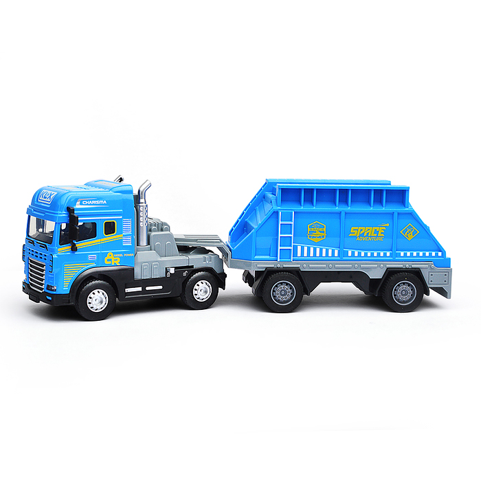 Машина KLX800-270 "Трейлер перевозчик" (свет, звук) в коробке