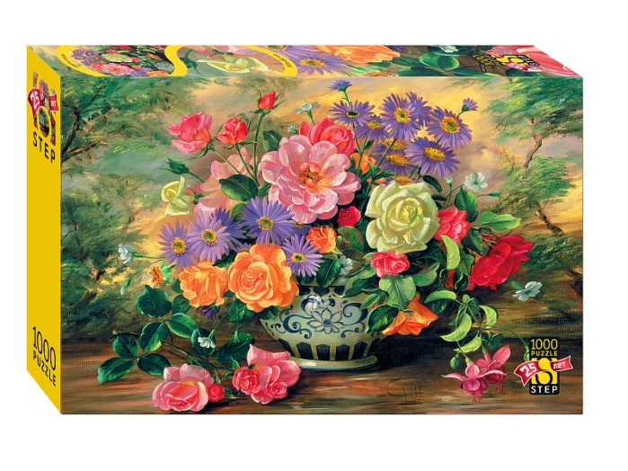 Пазлы 1000 "Цветы в вазе" (Юбилейная коллекция) Пазлы 1000 "Цветы в вазе" (Юбилейная коллекция)