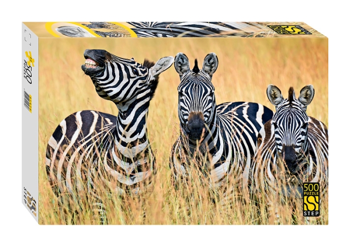 Пазлы 500 "Зебры"