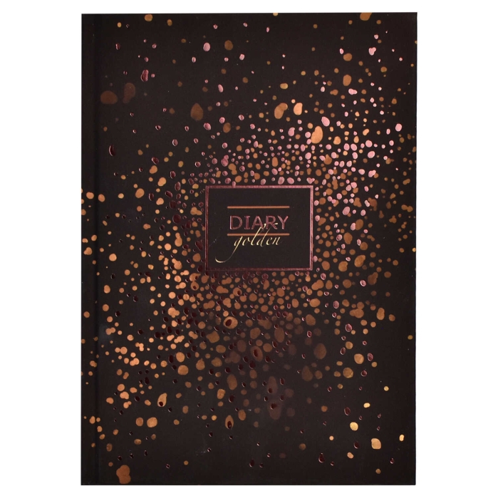 Ежедневник недатированный 80л. А5 "Золотые капли" твёрдый переплёт, полноцветная