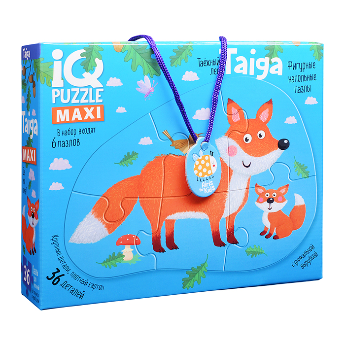IQ Пазл напольный. Тайга 3+