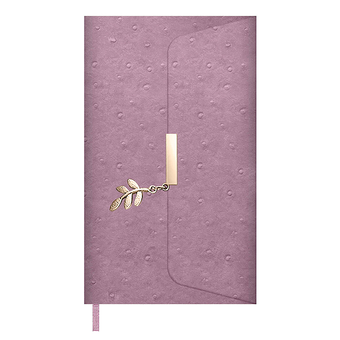 Ежедневник недатированный Escalada, А5, 160 л., Страус фиолетовый