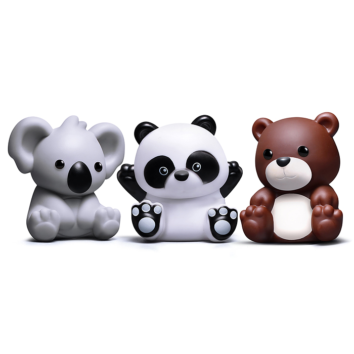 Набор игрушек для купания Y0126 "Пандочка, мишка и коала" в пакете