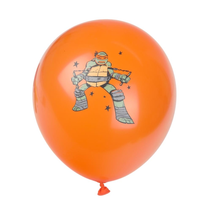 Латексные шары - набор 5 шт. "Черепашки нидзя" цветное  