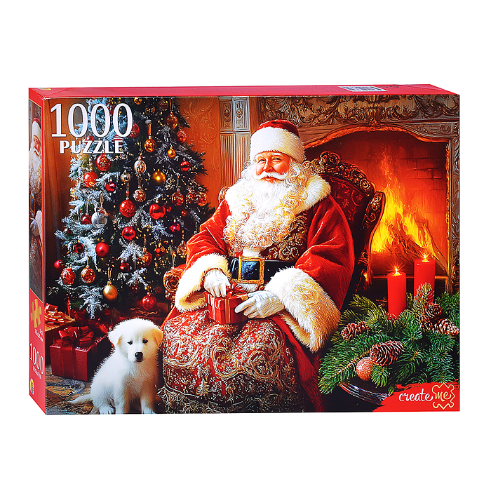 Пазлы 1000 "Вечер у камина"
