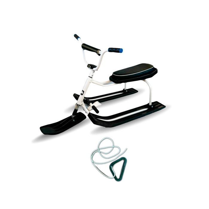 Игрушка Снегокат детский 214 "Drive" разборный с высокой рамой, с рисунком и высоким рулем (Белый)