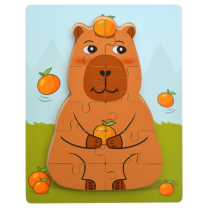 Фото к товару Пазл D2133 "Капибара" Пазл D2133 "Капибара"