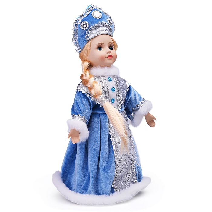 Фото к товару Кукла декоративная Снегурочка, на опоре, тело, руки и ноги-мягконабивные, голова и кисти-керамически Кукла декоративная Снегурочка, на опоре, тело, руки и ноги-мягконабивные, голова и кисти-керамически