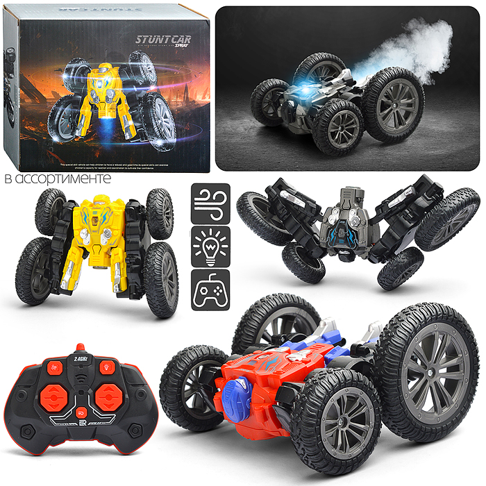 Машина 9900-176D "Трюкзак" р/у, 27 MHz, в коробке