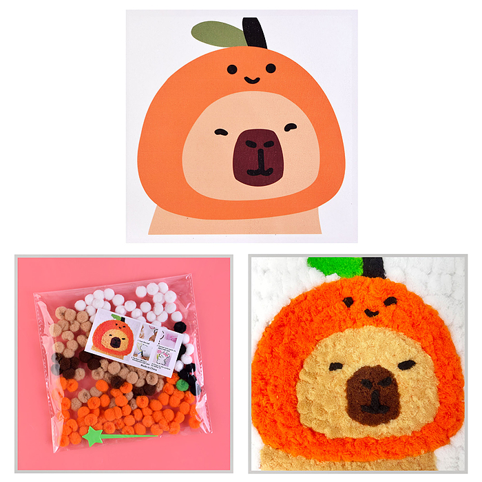 Набор творческая мастерская 00-6799 "Капибара" 22*22 см. Набор творческая мастерская 00-6799 "Капибара" 22*22 см.