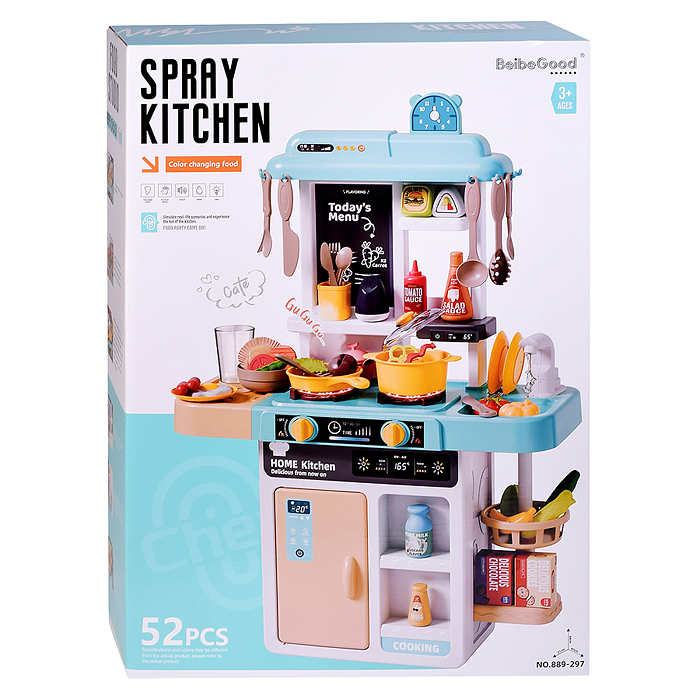 Фото к товару Игровой набор кухня 889-297 "Юный повар" в коробке Игровой набор кухня 889-297 "Юный повар" в коробке