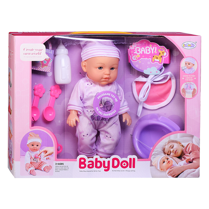 Пупс L-2403K "Красавица София" (пьёт, писает) с аксессуарами, в коробке