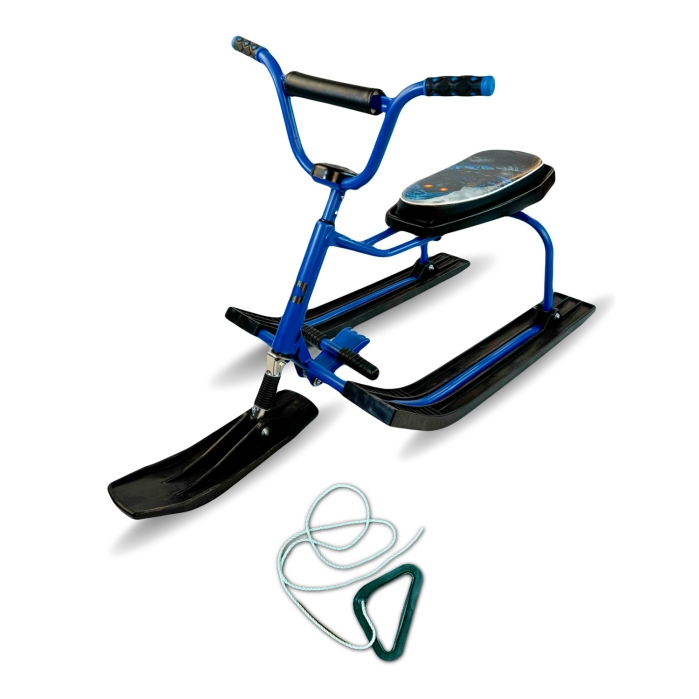 Игрушка Снегокат детский 214 "Drive" разборный с высокой рамой, с рисунком и высоким рулем (Разведч)