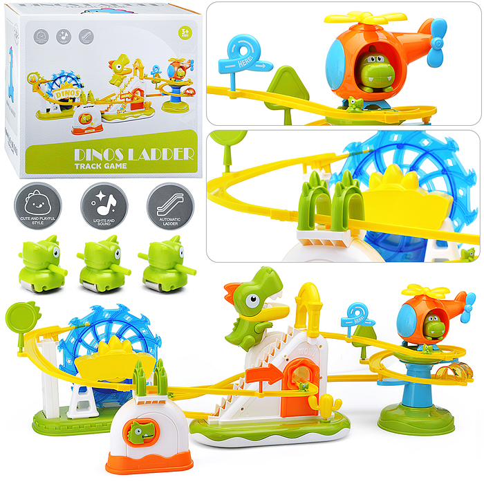 Игровой набор-трек 1026-122 "Динозавры поднимаются по лестнице" в коробке
