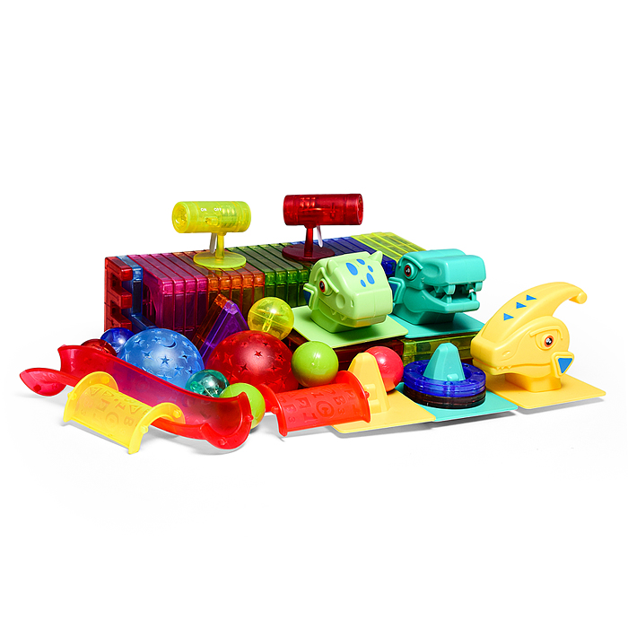 Конструктор HD128A-1 магнитный "Динозавры" (123 дет.)