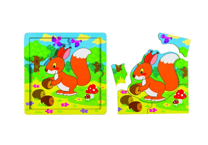 Фото к товару Игра из дерева "Бельчонок" (собираем по картинке) (Baby Step) Игра из дерева "Бельчонок" (собираем по картинке) (Baby Step)