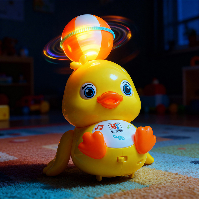 Интерактивная игрушка YJ-3065 "Утенок" в коробке