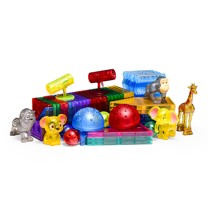 Конструктор HD127A-1 магнитный "Животные африки" (64 дет.)